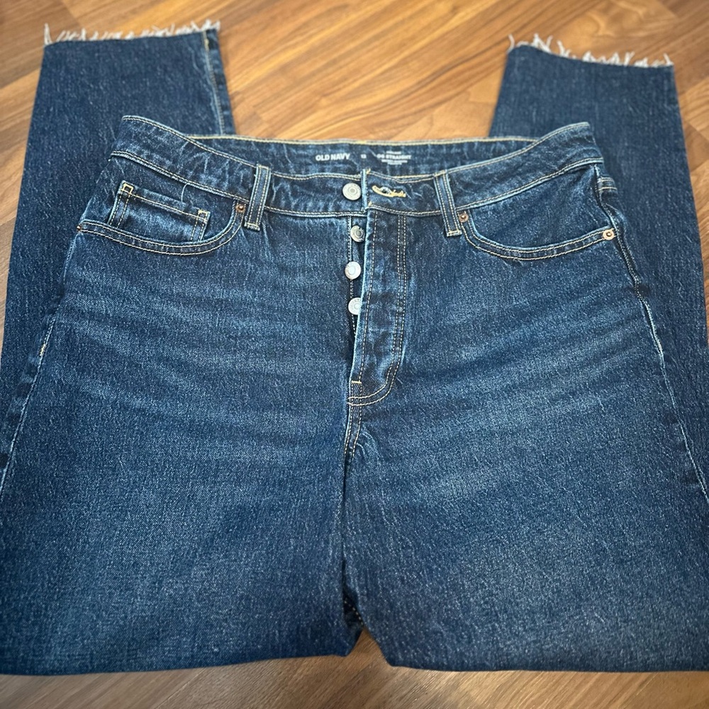 Old Navy OG Straight High Rise Button Fly secret smooth pockets